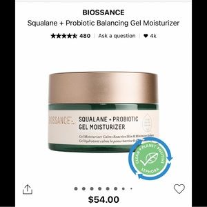 NIB BIOSSANCE Squalane + Probiotic Gel Moisturizer
